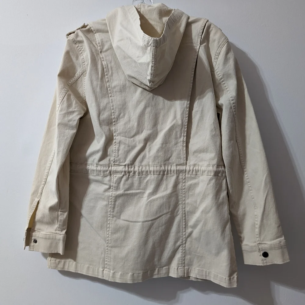 Market & Spruce Hooded Jacket Zip Front Size M NWT Kathleen - Picture 4 of 8